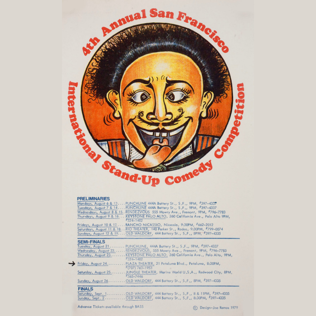 Image of a poster for the 4th Annual San Francisco Comedy Competition