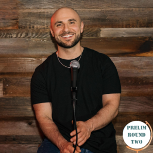 Comedian Art Galustyan competes in the 50th Annual San Francisco Bay Area Comedy Competition
