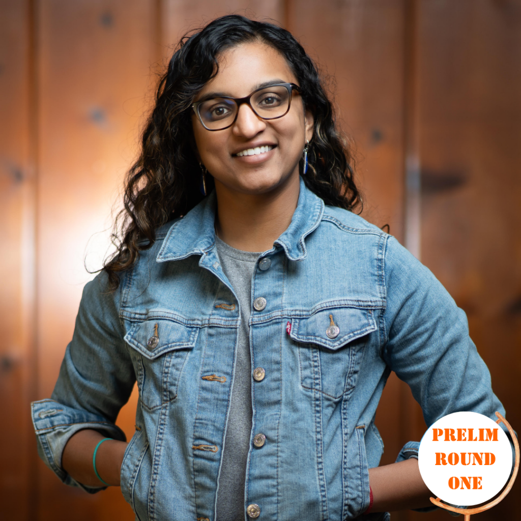 Comedian Priya Puram competes in the 50th Annuail San Francisco Bay Area Comedy Competition